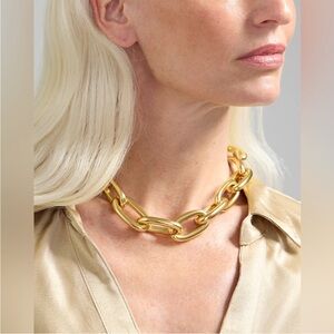 J. Crew Elegant Gold Chain Necklace